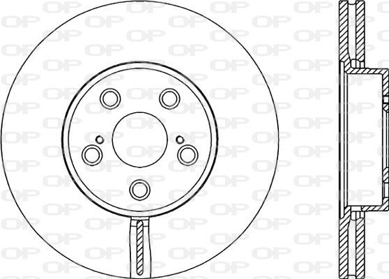 OPEN PARTS Тормозной диск BDR2057.20